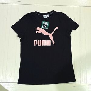 Ladies Puma Classic Logo Tee Rose Gold